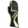 Sparco Record, Go-Kart Gloves Black-Yellow