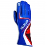 Sparco Record, Karting Gloves, Blue, And Red