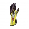 OMP KS-2-ART go-Kart gloves Black-Fluo Yellow
