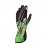 OMP KS-2-ART go-Kart gloves Black-Fluo Green