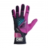 OMP KS-4 Kart handschoenen Paars-Zwart