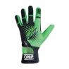 OMP KS 4 Karting guantes, hi-vis Verde y Negro