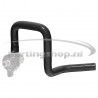 New-Line curved water hose Black