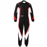 Sparco Kerb Kart overall Zwart-Wit-Rood