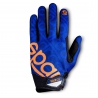 Sparco Meca III gloves Navy Blue-Fluo Orange