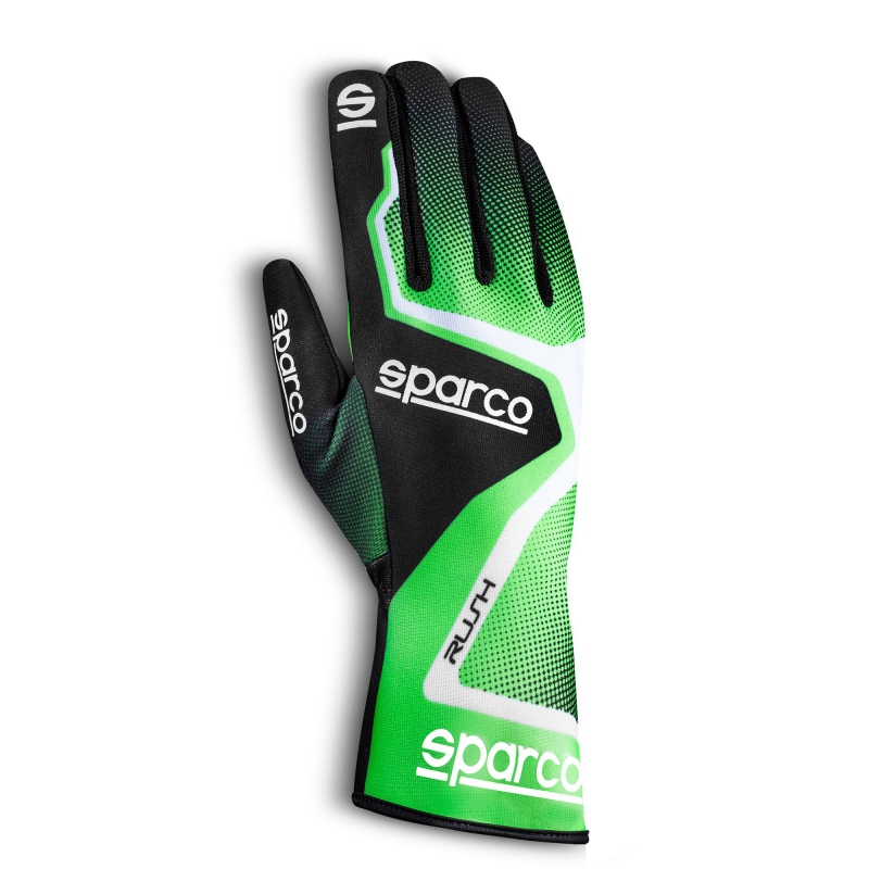 Guantes Sparco Rush Kart Fluo Verde-Negro