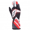 Alpinestars Tech 1-K Race V2 handschoenen Zwart-Wit-Antraciet-Rood