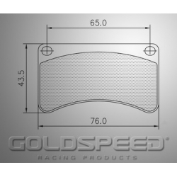 Conjunto de frenos de carreras almohadillas Wildkart Goldspeed -414
