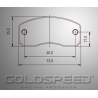 Set brake pads For MS kart, Gold speed Racing-448