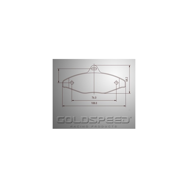 Conjunto de pastilhas de freio de Goldspeed Corrida CRG 97-99 -450