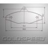 Impostare la velocità di oro, posteriore pastiglie freno CRG 97-99 Racing-450