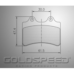 Jeu de plaquettes de frein Haase Runner Racing Goldspeed -454