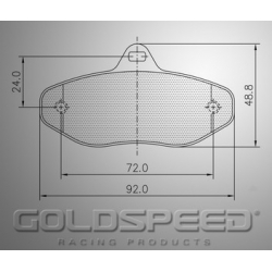 Aseta jarrupalojen CRG vuokraus Goldspeed Racing -454