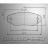 Set remblokken CRG Rental Achter, van Goldspeed Racing -455
