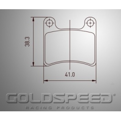 Jeu de plaquettes de frein Racing Goldspeed Goldspeed -476