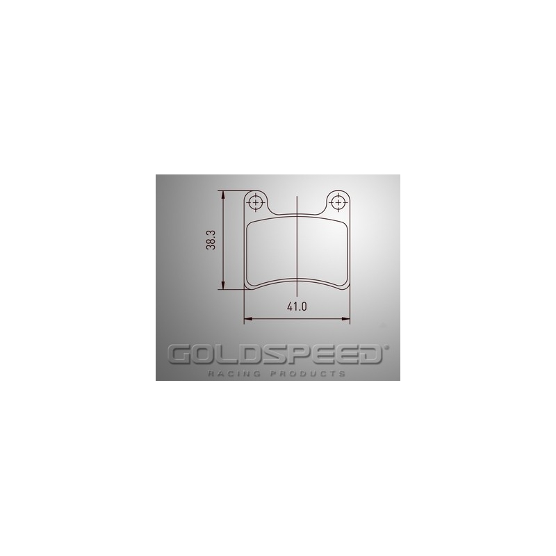 Conjunto de pastilhas de travões Corrida Goldspeed Goldspeed -476