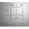Conjunto de almofadas de freio para Intrepid, velocidade de ouro Racing-476