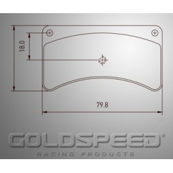 Jeu de plaquettes de frein Kellgate Goldspeed Racing -479