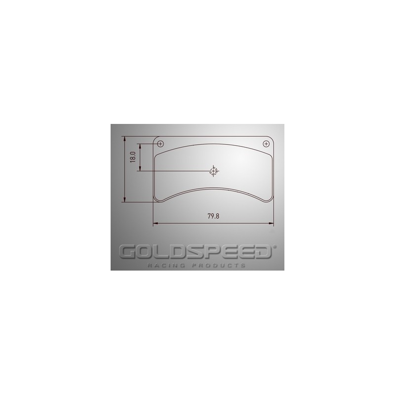 Set di pastiglie Kellgate Goldspeed Corse -479