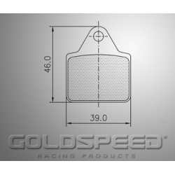 Set remblokken Lenzo van Goldspeed Racing -481