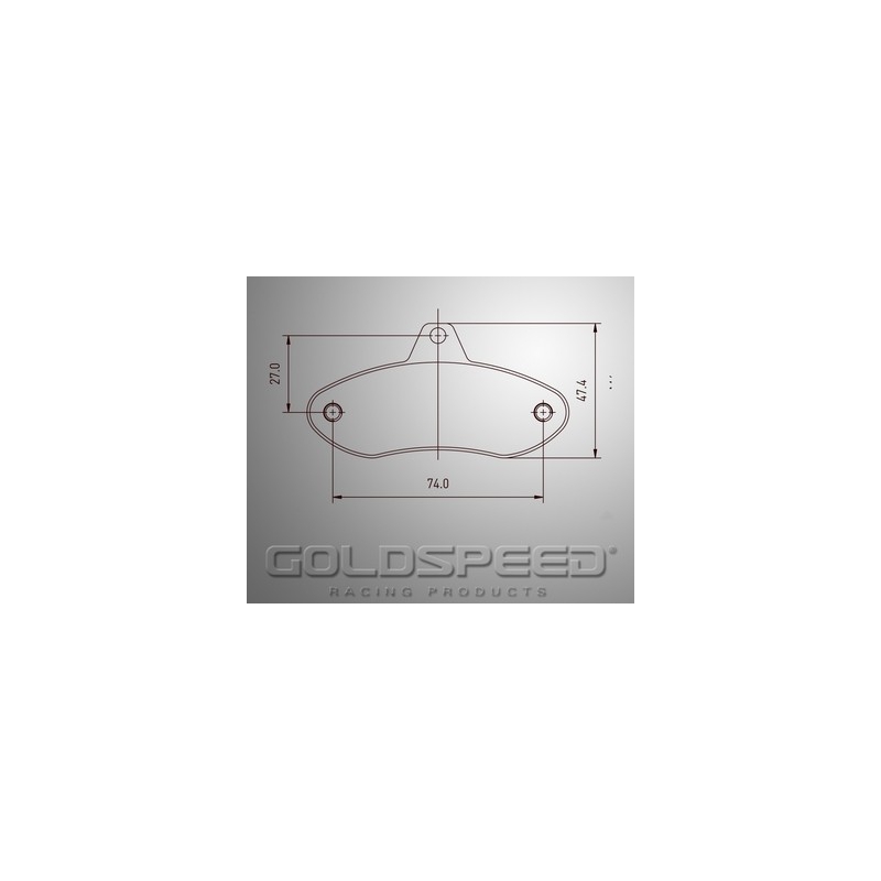 Aseta jarrupalojen EA Comp / First / Wildkart Gold Speed ​​Racing -490
