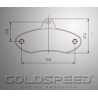 Conjunto de almofadas de freio EA Comp/primeira/ouro de kart para selvagem, velocidade de corrida-490