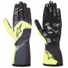 Детские перчатки Alpinestars Tech 1-K Race V2 Corporate цвета антрацит-лайм