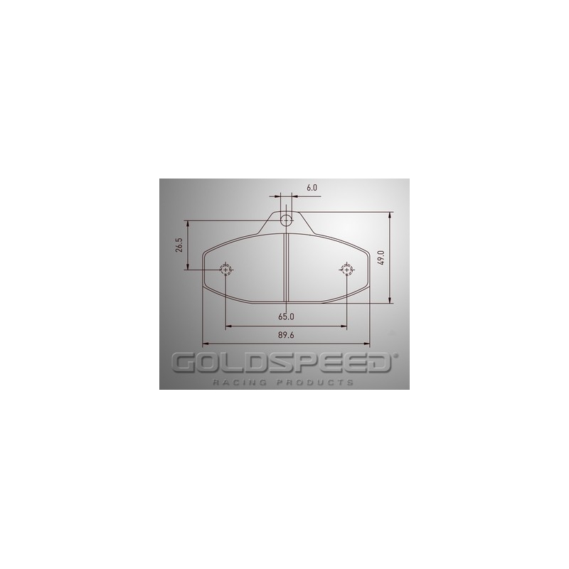 Conjunto de frenos de carreras almohadillas SKM/EVO-2 Goldspeed -491