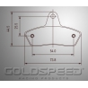 Conjunto de almofadas de freio Haase/Intrepid/Birel/Parolin/SKM para, velocidade de ouro Racing-492
