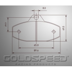 Energia Corse conjunto de pastilhas de freio / Speed ​​Racing SCM Ouro -501