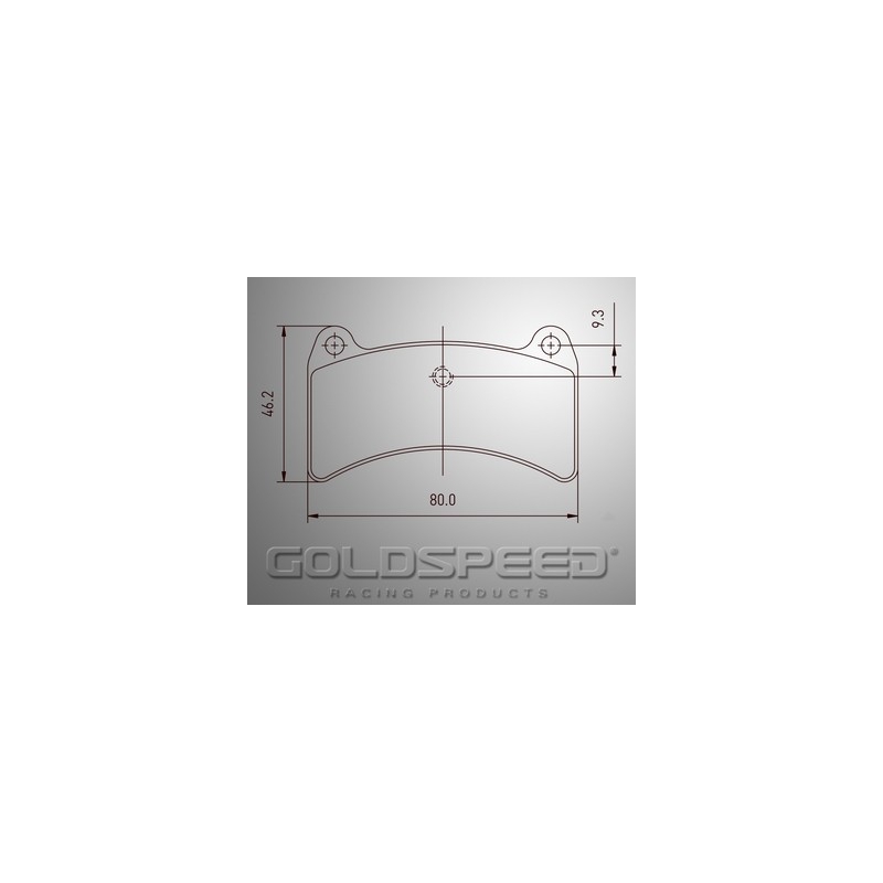 Set di pastiglie freni Intrepid Evo 8 Corse Goldspeed -502