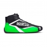 Tênis Sparco K-Formula Karting preto-fluo verde