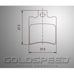 Set remblokken Energy Corse/Kellgate van Goldspeed Racing -507