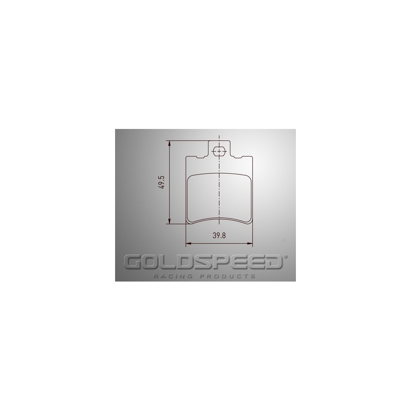 Energia Corse conjunto de pastilhas de freio / Racing Kellgate velocidade Ouro -507