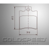 Установить тормозные колодки энергии Корсика/золото Kellgate For speed Racing-507