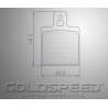 Definir velocidade do pastilhas de freio Brembo/Sodi atrás de ouro Racing-509