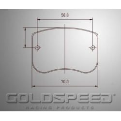 Conjunto de freio Dino Aluguer almofadas Corrida Goldspeed -513