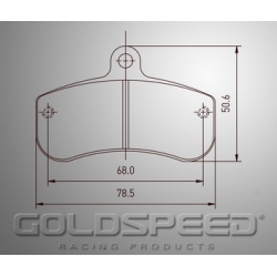 Conjunto de freio Haase Runnervan almofadas Corrida Goldspeed -516