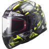 LS2 Rapid Vignette Mini Helm Zwart-Geel
