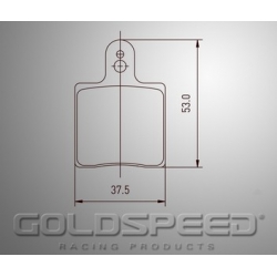 Conjunto de pastilhas de travões Intrepid / AMV de Goldspeed Corrida -522