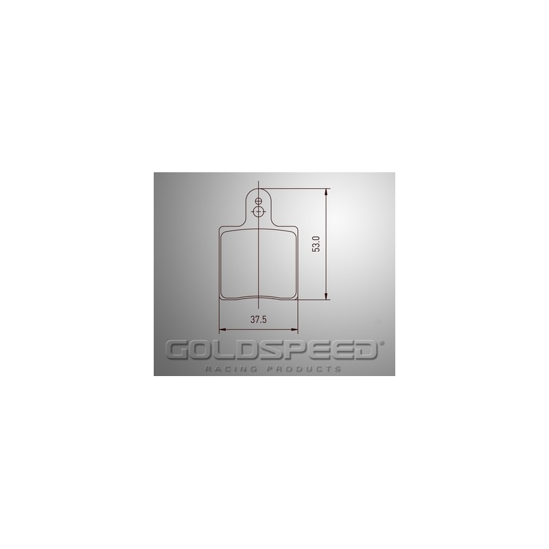 Set di pastiglie freni Intrepid / AMV di Goldspeed Corse -522