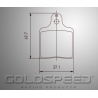 Definir velocidade de pastilhas de freio Interpid EVO-3 para ouro Racing-523