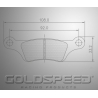Set brake pads RM1/Magura Behind Gold's speed Racing-525