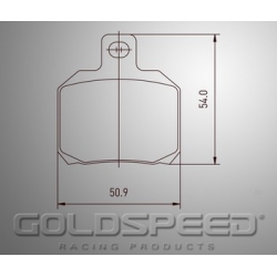 CRG VEN 04 conjunto de pastilhas de freio de -530 Corrida Goldspeed