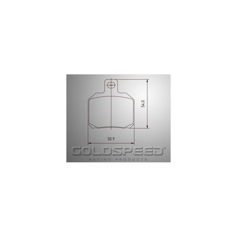 CRG VEN 04 conjunto de pastilhas de freio de -530 Corrida Goldspeed
