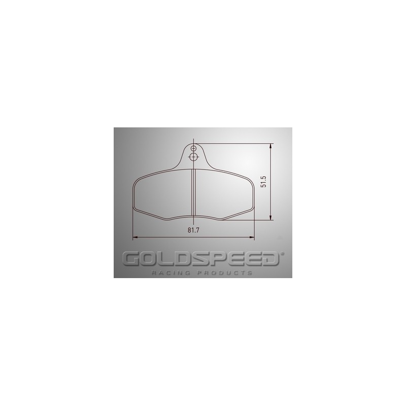 Conjunto de pastilhas de travões Intrepid Goldspeed Corrida EVO 3 -536