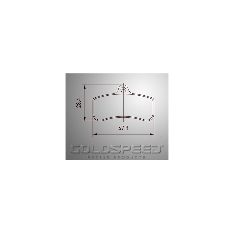 Set remblokken PCR van Goldspeed Racing -540