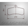 Set brake pads PCR For Gold speed Racing-540