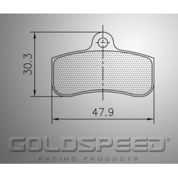 Aseta jarrupalojen Sodi Racing Goldspeed -542