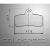 Ställa bromsbelägg Sodi för guld hastighet Racing-542